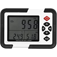 Detector de CO2 - HT-2000 Detector digital de medidor de CO2 9999ppm Temperatura Humedad relativa Monitor Data Logger 0…